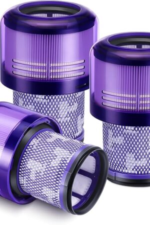 3 Pack V11 Filters Replacement for Dyson, Vacuum Filters Replacement Compatible with Dyson V11 Animal Torque Drive Complete V15 Detect Cordless Vacuum, Replace Part # 970013-02