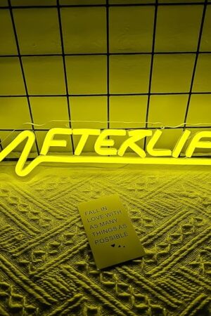 Ajoyferris Cyberpunk Neon Sign Game Led Sign for Wall Decor Shooting Games Neon Light for Gaming Room Man Cave Bedroom Decoration Afterlif Neon Light Sign for Teen Boys