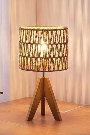 EDISHINE Small Table Lamp Bedside Lamp Nightstand Lamp