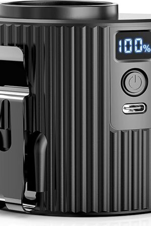 12000RPM Portable Waist Fan w/Steel Clip, 6.5M/S Strong Airflow Belt Fan, Personal Shirt fan, 21H Working Time, LED Screen, 5 Speeds, 4000mah Rechargeable Wearable Fan for Outdoor, Travel, Jobsite