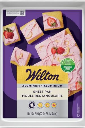 Wilton Performance Pans Aluminum Medium Sheet Cake Pan, 11 x 15-Inch
