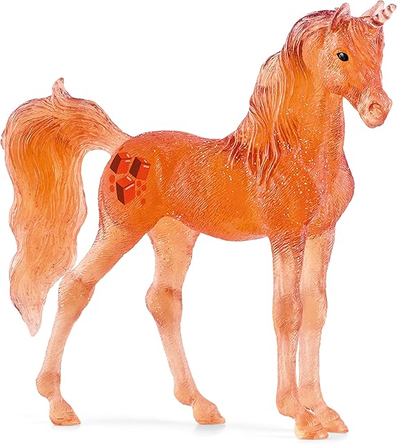 The Schleich bayala, Collectible Unicorn Toy Figure for Girls and Boys, Caramel Unicorn Figurine (Dessert Series), Ages 5+