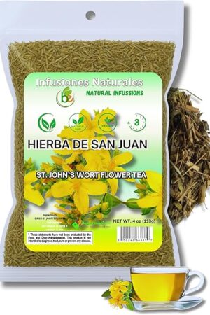 Bexpertsusa St. John's Wort (Hierba de San Juan) Herbal Tea, 4 oz | Loose Leaf | 100% Natural | Vegan | Non-GMO