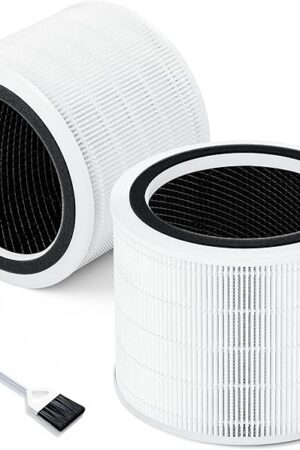 Core 200S Replacement Filter for LEVOIT Core 200S Smart WiFi Air Purifier, Funmit 3-in-1 H13 True HEPA Filter Replacement and High-Efficiency Activated Carbon, Part # Core 200S-RF, 2 Pack