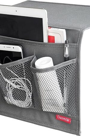 Bedside Storage Organizer Caddy Table Cabinet Storage Organizer Grey