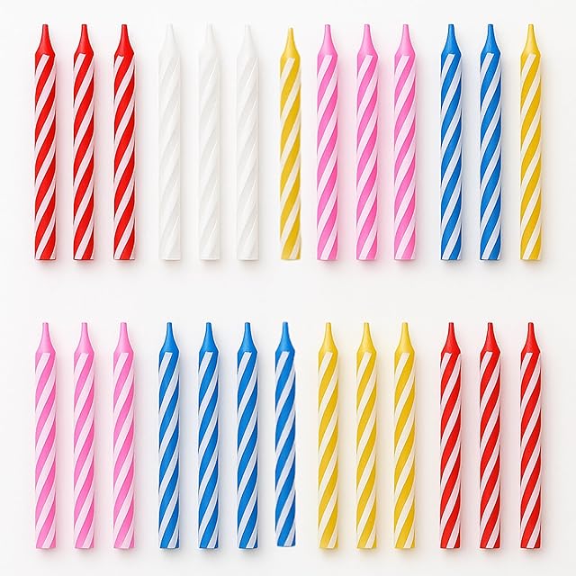 Birthday Candle - 72 Count Mix Color Birthday Candles for Cake, Cake Candle for Birthday, Party Small Candles
