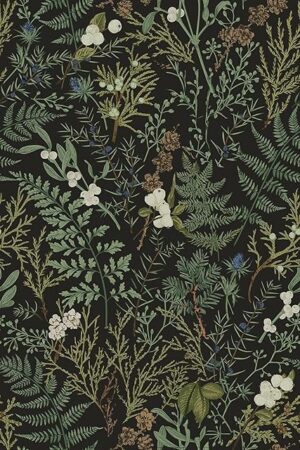 Dark Green Fern Botanical Shelf Liner Contact Paper Self Adhesive Vinyl Botanical Drawer Liner Wall Paper for Kitchen Cabinets Dresser Dollhouse Walls Arts Crafts Decal 17.5X117 Inches