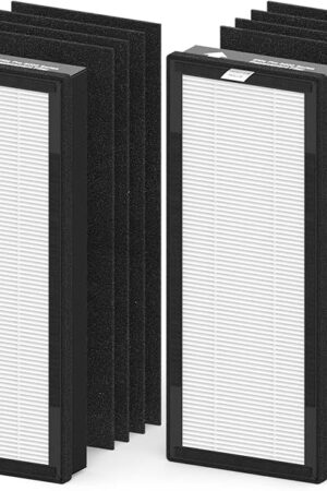 8000 Elite Pro Replacement filter for VEVA Air Purifier Pro Elite 8000 Series, 2 Filters & 8 Carbon Pre Filters