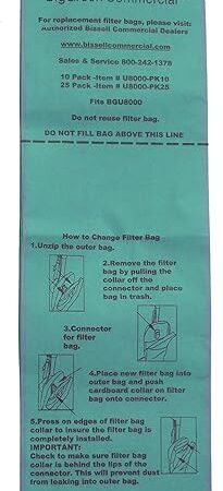 BISSELL BigGreen Commercial U8000-PK10 Vacuum Bags