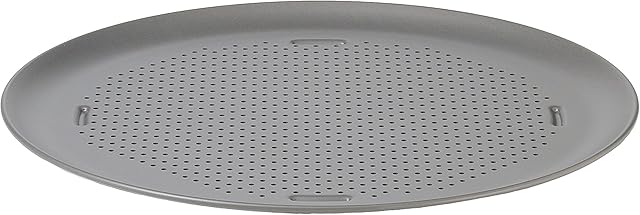 Calphalon Nonstick Pizza Pan, 16", Heavy-Gauge Steel, Perforated for Crispy Crust, Silver
