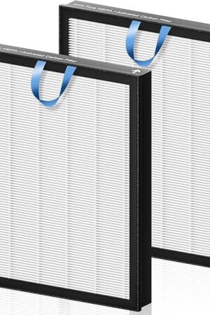 Vital 200S Replacement Filter for LEVOIT Vital 200S and Vital 200S-P Air Purifier, 3-in-1 H13 Grade True HEPA High-Efficiency Activated Carbon, Vital 200S-RF, 2 Pack, White