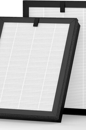 2 Pack ClearAir-A5 Replacement Filter Compatible with VEWIOR ClearAir-A5 Air Purifier, 3-in-1 HEPA Air Cleaner Filter