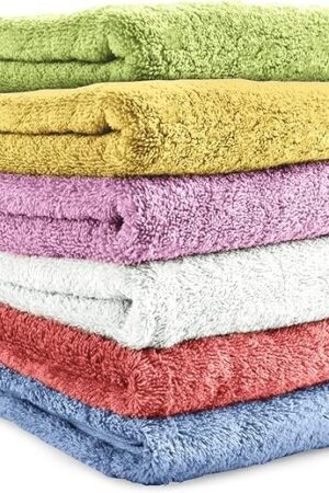 Cotton Towels 24 x 40 inches Towels (6)
