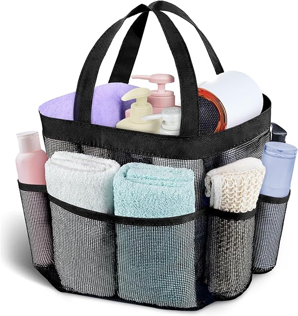 Attmu Mesh Shower Caddy Shower Tote Bag Large Capacity