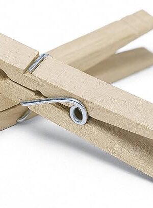 Whitmor Set of 50 Wooden Clothespins, S/50