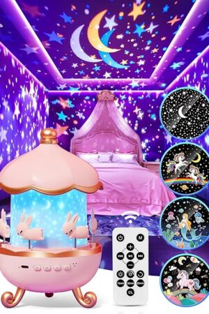 Carousel Night Light Star Projector Star Lights 315 Colors