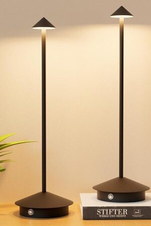 2-Pack Led Table Lamps Table Lamp Black