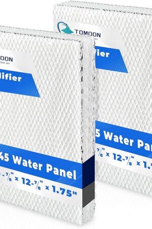 45 Water Panel Humidifier Filter Compatible with April.aire 400 400A 400M Humidifier, 9-7/8" x 12-7/8" x 1.75"(Pack of 2 by TOMOON)