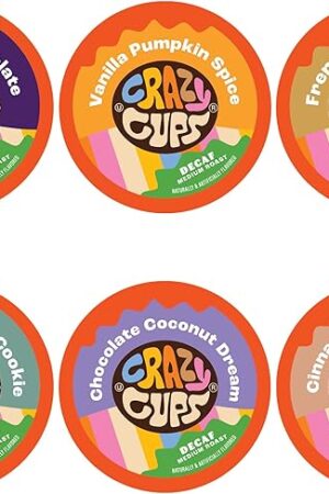 Crazy Cups Decaf Flavored Coffee Variety Pack 24 Count for Keurig Brewers