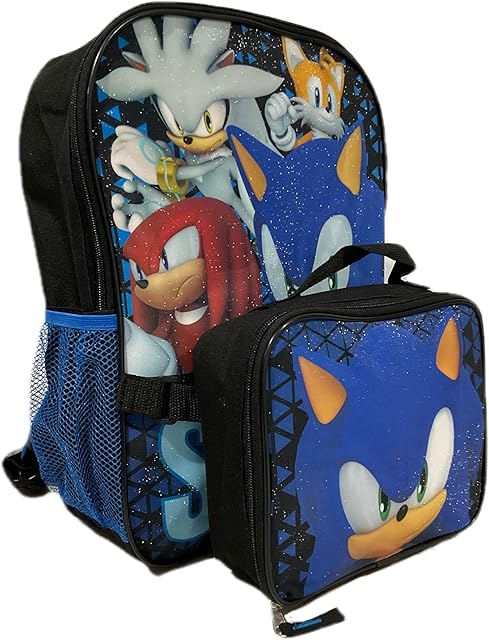 Accessory Innovations Sonic Full Size 16 Inch Backpack with Detachable Lunch Box