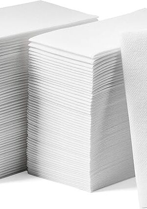 200-Pack Lintext Disposable Linen-Feel Guest Towels - 12" x 17" Cloth-Like Hand Towels - Made In USA, Soft And Absorbent Paper Napkin For Bathroom, Kitchen, Or Event