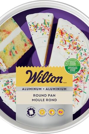 Wilton Aluminum Round Cake Pan, Deep-Sided Bakeware for Tall Cakes, Durable, Even Heating, Rust-Resistant, Professional Quality, 10 x 3 in., Packaging May Vary