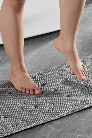 Bathtub Mat Safety Foam 17 X 36Inch Dark Grey