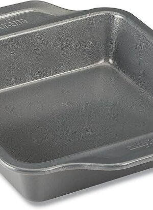 All-Clad Pro-Release Nonstick Square Baking Pan 8x8 Inch Oven Safe 450F Half Sheet, Cookie Sheet, Muffin Pan, Cooling & Baking Rack, Round Cake Pan, Loaf Pan, Baking Pan Grey