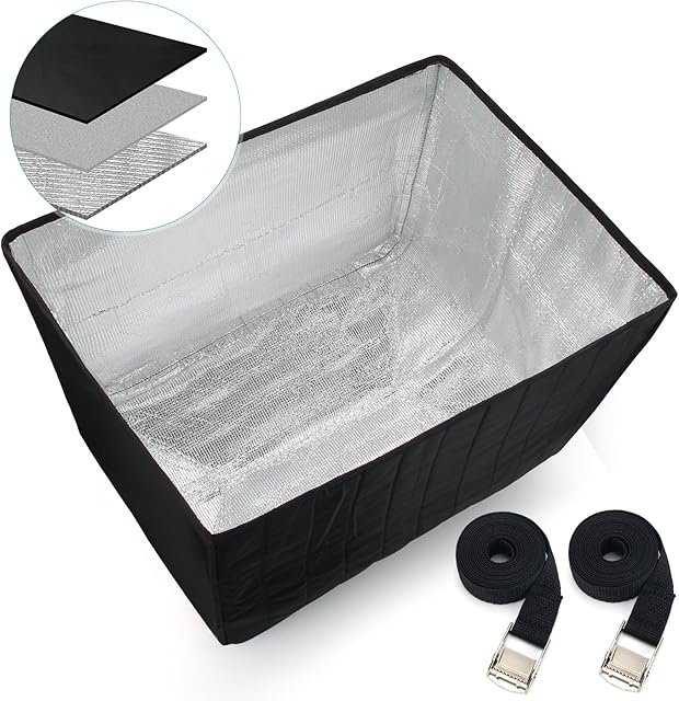 Winter Window Air Conditioner Cover Waterproof for Outside Unit, Luxiv Freeze Protection Cover for Outdoor Window AC Insulation with 3 Layers, Dust-Proof Waterproof AC Unit Defender