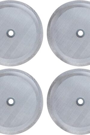4 Pcs French Press Replacement Filter Screen, 4 Inch Reusable 304 Stainless Steel Mesh Filter for Bodum French Press Coffee Makers