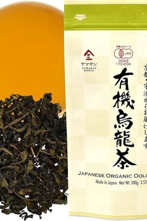 YAMASAN KYOTO UJI Organic Oolong Loose Leaf Tea, 100g (3.53Oz) | made in Japan | 100% authentic