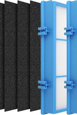 2 PACK Aer1 Replacement Filters for Holmes AER1 Air Filter Replacement for HAPF30AT and HAP242-NUC, 2 Filters + 6 Carbon Enhanced Filters
