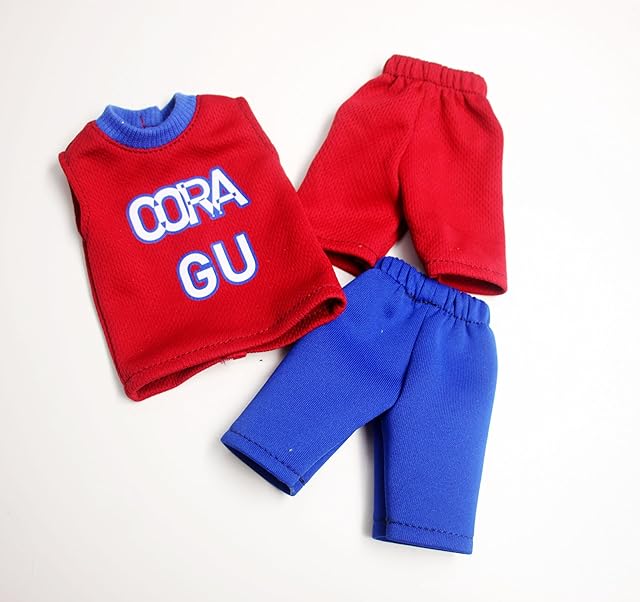 The Handmade Cora Gu Basketball Player Doll Clothes Sport Wear Fit for 12" Regular & Curvy Fashion Female & Male Doll and Accessories and Dolls are not Included
