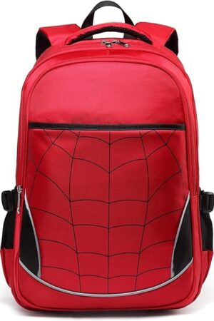 BLUEFAIRY Kids Backpack for Boys 17" Large Campartments Red