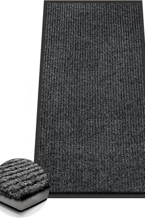 Azadx 2'x4' Indoor Outdoor Door Mat Heavy Duty Front Door Mat Ultra Absorbent Muddy Dirt Resist Welcome Door Mats Non-Slip Backing Entrance Mat for Home Commercial Outdoor Entrance Floor Mat