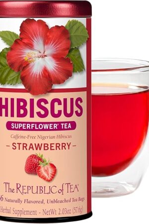 The Republic of Tea - Strawberry Hibiscus Tea, 36 Count