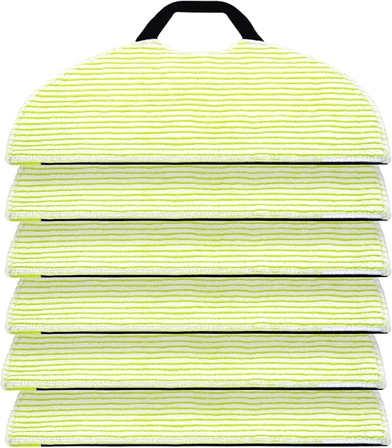 6 Pack Mop Pad for Shark AV2610WA / RV2620WD / RV2610WA / RV2410WD Robot Vacuum, Microfiber Sonic Mopping Pad Replacement Accessory