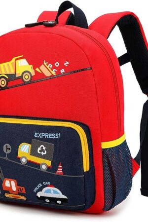 Car Dinosaur Kids Toddler Backpack for Boys and Girls Children Waterproof Preschool Bag(Bus)