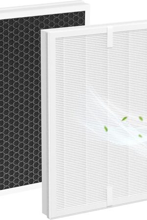 2 Pack A7 & E-400 Filter for VEWIOR ClearAir-A7 Air Purifier & AromaRoom H14 E-400 Air Purifier, H14 True HEPA and Efficiency Activated Carbon Filter, Replace Part #PF001#APVEC07-P1