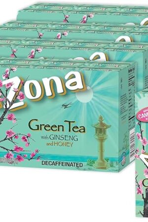 Arizona Green Tea with Ginseng and Honey, Tetra Box, 6.75 Fl Oz, Pack of 32