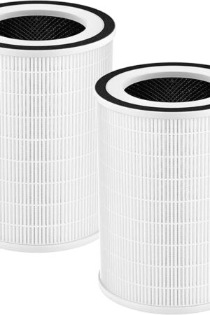 2 Pack HEPA KILO Filter Compatible with Afloia KILO, KILOPLUS, KILOPRO, MIRO,MIRO PRO and MORENTO MR-Kilo, Kalo Air Purifier, 360° 3-Stage Filtration for Odor,Smoke,Dust,Pollen,Pets