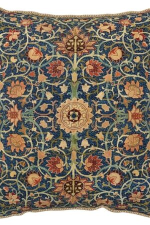 William Morris Vintage Floral Velvet Throw Pillow Covers Home Art Deco Pillowcase Square Pillow Case Cushion Cover for Bed Sofa Living Room Car Indoor and Outdoor 18"X18"