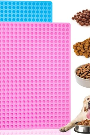 2 Pack 468-Cavity Mini Round Silicone Molds, Dog Treat Mold Small Semi Sphere Molds for Chocolate Drop, Candy, Yogurt Melt