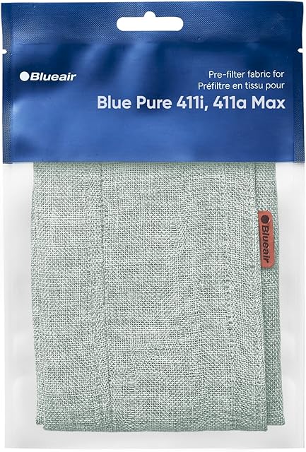BLUEAIR Genuine Pre-Filter Blue Pure 411i Max and 411a Max Air Purifiers, Washable Fabric, Moss Green
