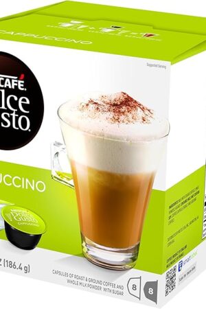 Dolce Gusto Nescafe Coffee Pods, Cappuccino, 16 capsules (Pack of 3)