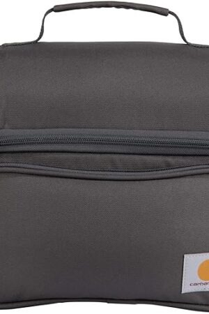 Carhartt Camping Cooler, Worksite Lunchbox, Soft Shell Cooler for Construction Sites, Work and Everyday Use Cooler, Gray