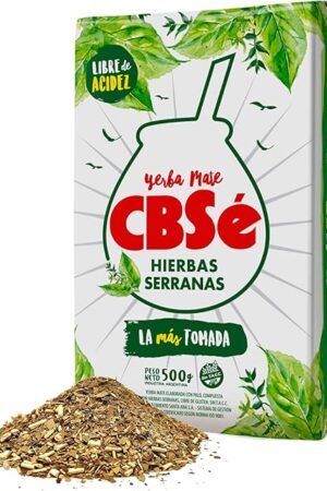 CBSé Yerba Mate Hierbas Serranas - 500g (1.1 lb) Loose Leaf Tea | Naturally Caffeinated | Gluten-Free | with Mountain Herbs