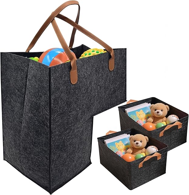 Stair Baskets for Carpeted & Wooden Stairs - Laundry & Shoe Storage Basket Stair - Step Organizers with Handles - Wicker Staircase Baskets - Stair Climbing Laundry Baskets, Stairway Storage