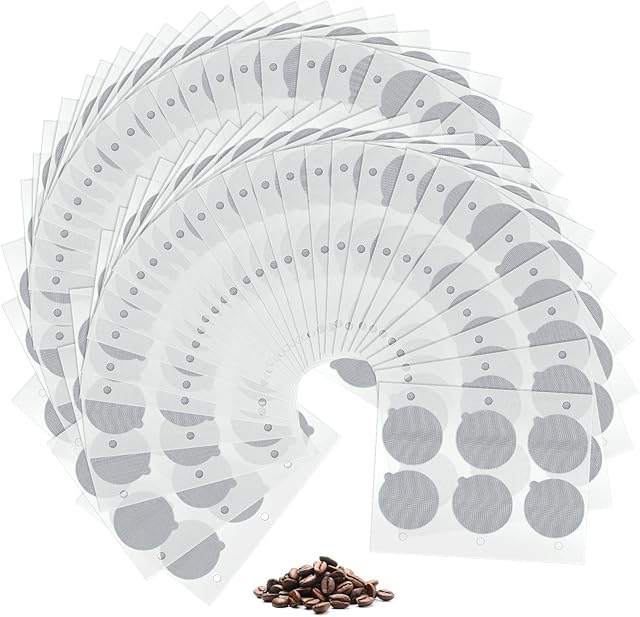 Ctosree 204 Pcs Espresso Coffee Capsules Foil Seals Aluminum Lids Stickers to Reuse Capsules Espresso Machine Pods Stainless Steel Cups, 37 mm
