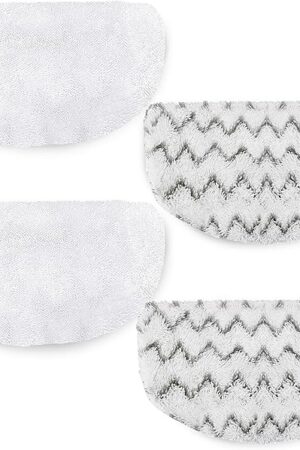4 Pack Steam Mop Replacement Pads for Bissell Powerfresh Steam Mop 1940 1440 1544 1806 2075 Series, Model 19402 19404 19408 19409 1940a 1940f 1940q 1940t 1940w B0006 B0017, Reusable Cleaning Pad 2+2